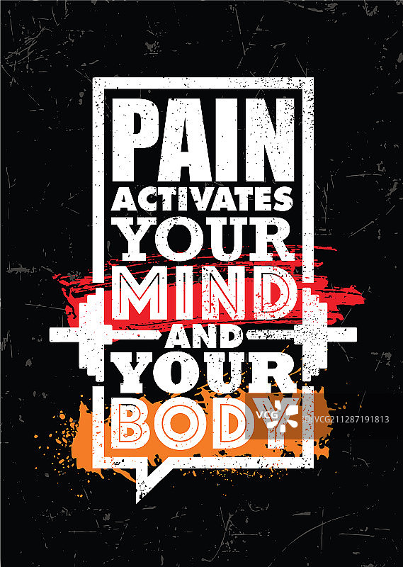 疼痛激发身心灵感图片素材