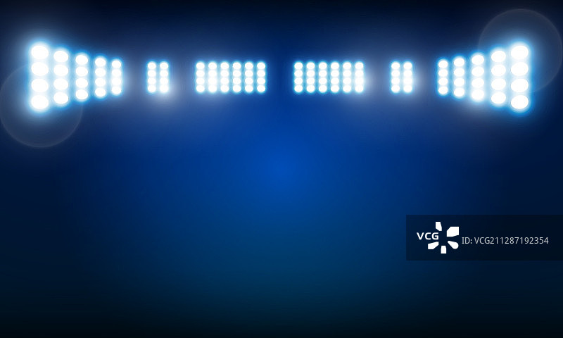 明亮体育场馆灯光设计图片素材