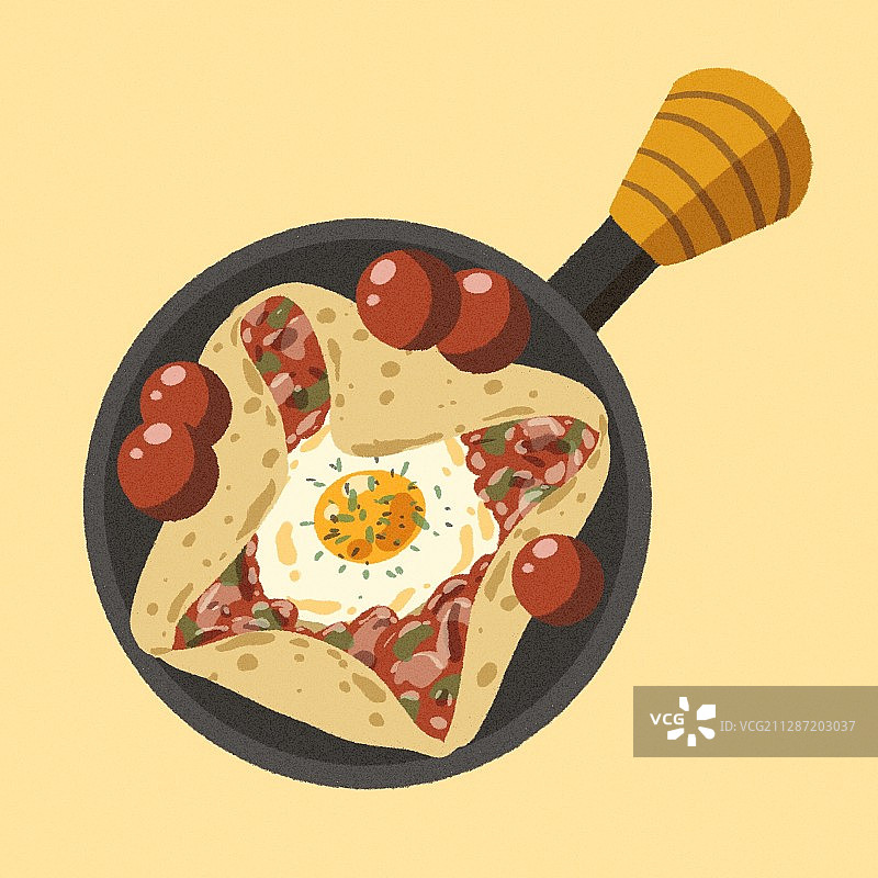 早餐可丽饼图片素材