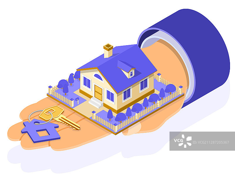 房屋租赁抵押等距概念图片素材
