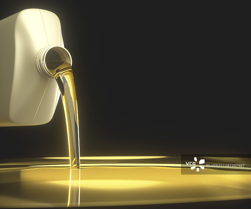 瓶装发动机油倾倒示意图图片素材