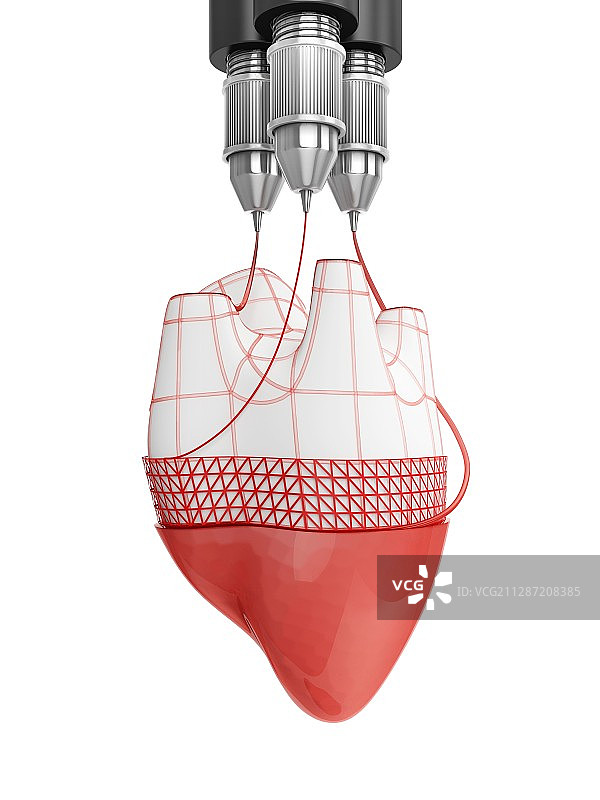 生物打印插画图片素材