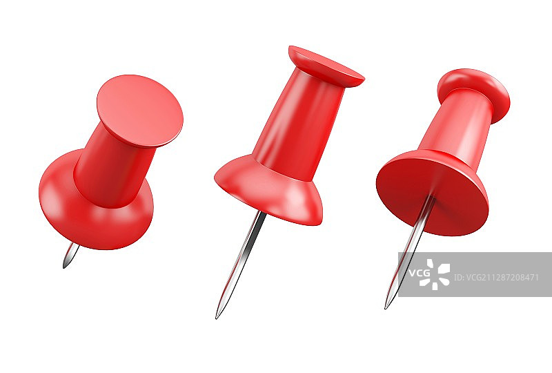 红色图钉插画图片素材