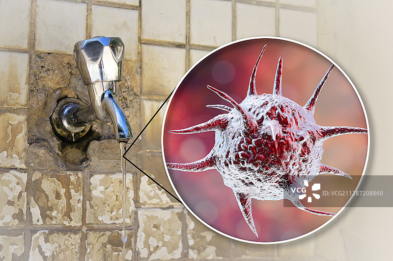 饮用水安全概念插图图片素材