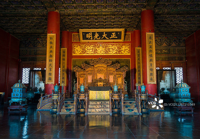 故宫宫殿内景图片素材