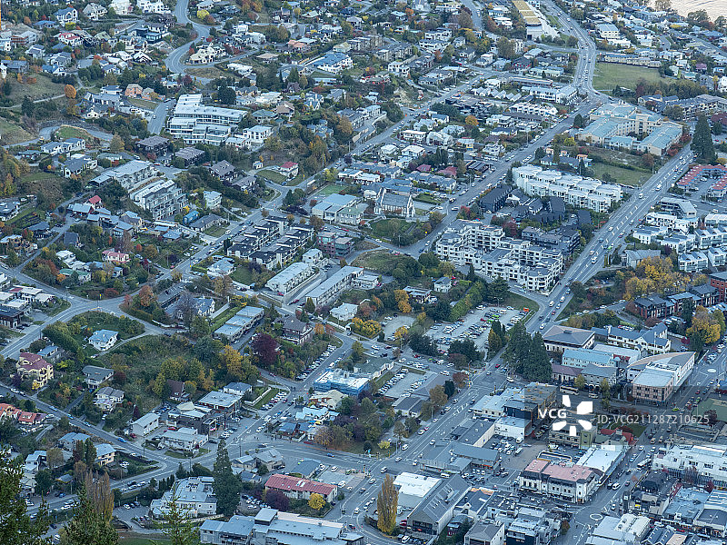 皇后镇鸟瞰图图片素材