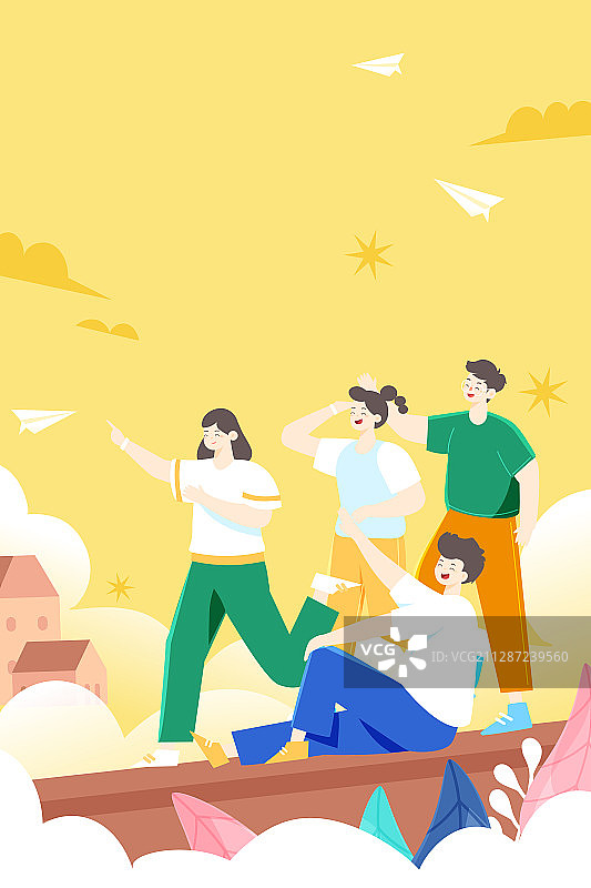 卡通在线教育学习课程知识名师辅导补习培训中高考冲刺班矢量插画图片素材