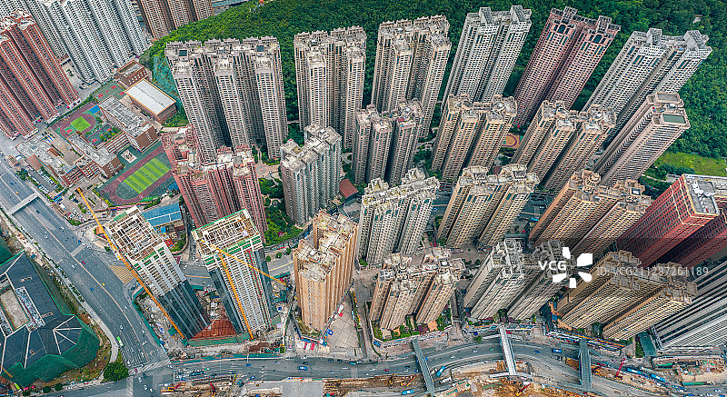 航拍贵阳花果园，白天全景和震撼夜景图片素材