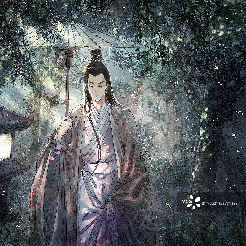 古风人物插图图片素材