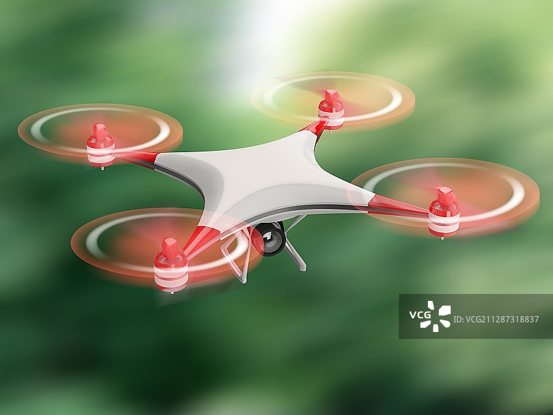 四轴飞行器无人机插画图片素材