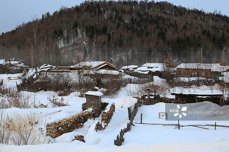 中国雪乡图片素材