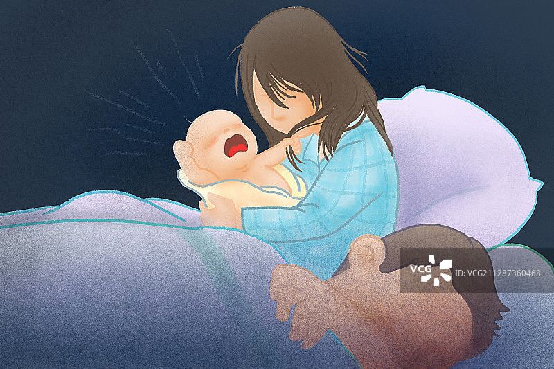 插画：丧偶式婚姻图片素材