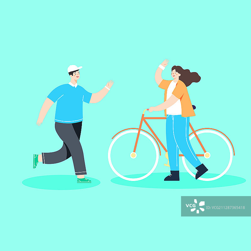 卡通在线教育学习课程知识辅导补习培训中高考学生冲刺班矢量插画图片素材