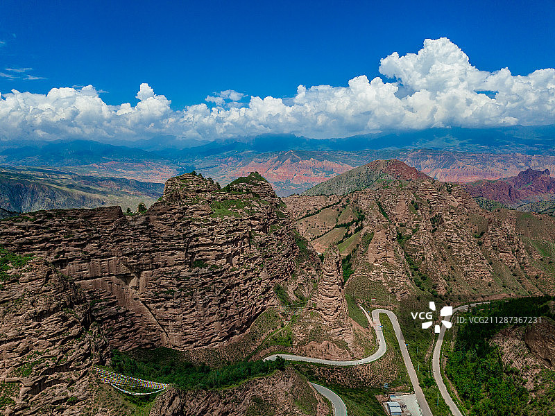 坎布拉国家森林公园，绿色丹霞很独特图片素材