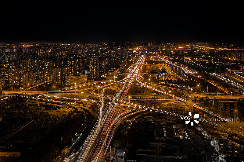 四惠桥夜景图片素材