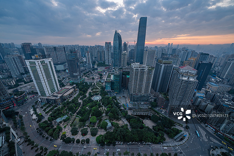 重庆全景图、观音桥图片素材