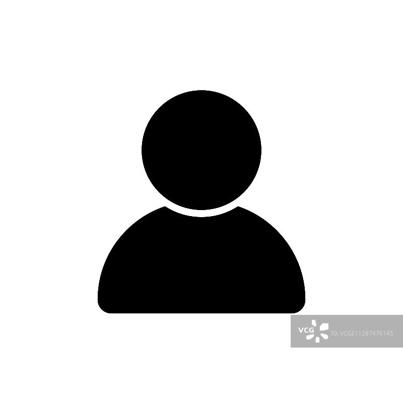 人物图标：白色背景上的个人图片素材