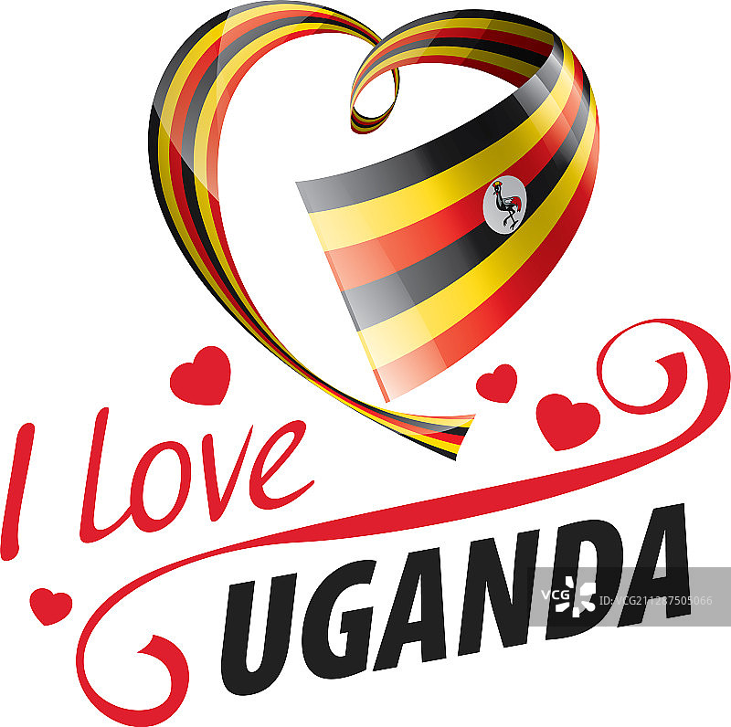 乌干达国旗A形图片素材