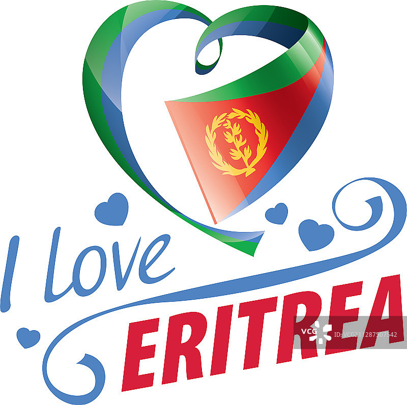 A字形厄立特里亚国旗图片素材