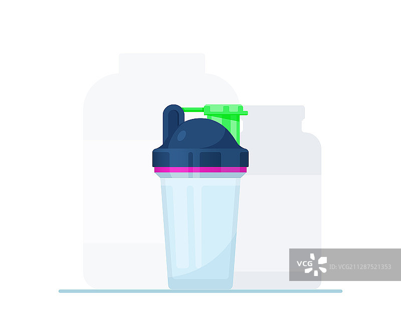 时尚扁平运动摇摇杯图片素材