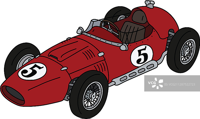 经典红色赛车图片素材
