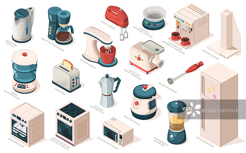 厨房电器设备烹饪用具图片素材