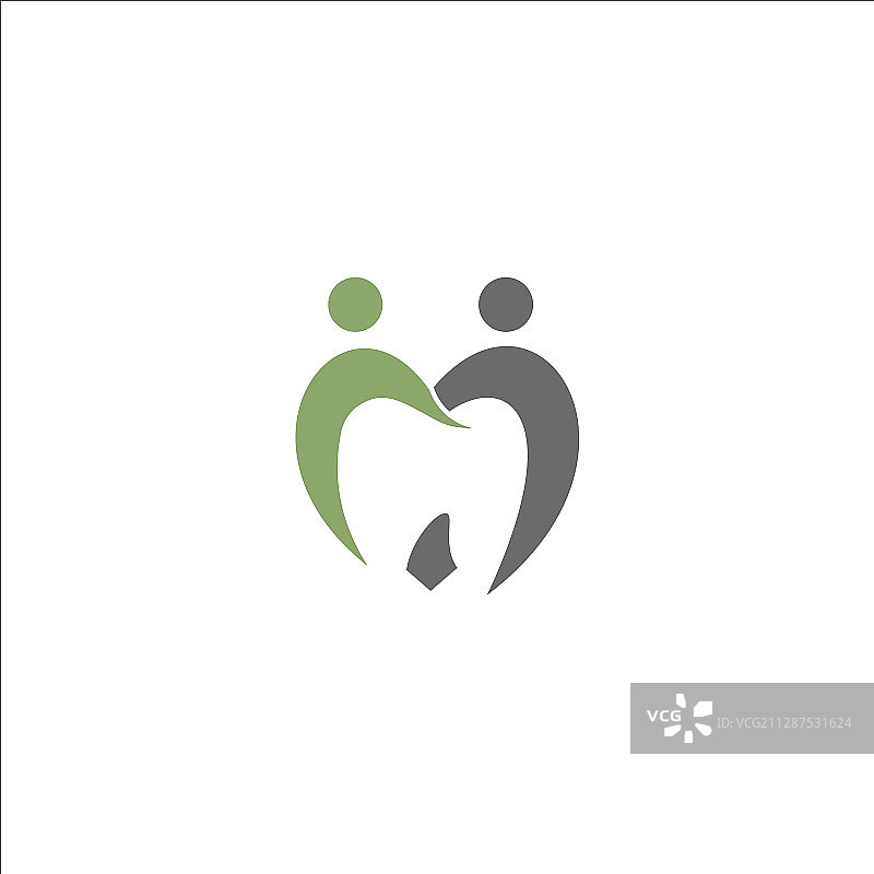 现代牙科健康logo设计图片素材