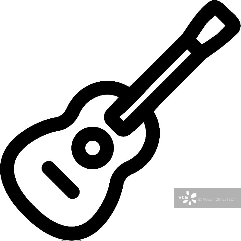 摇滚音乐图标轮廓符号图片素材