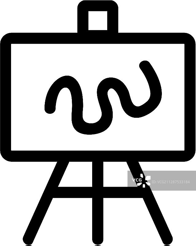 画架轮廓图标图片素材