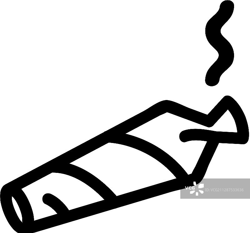 大麻图标轮廓符号图片素材