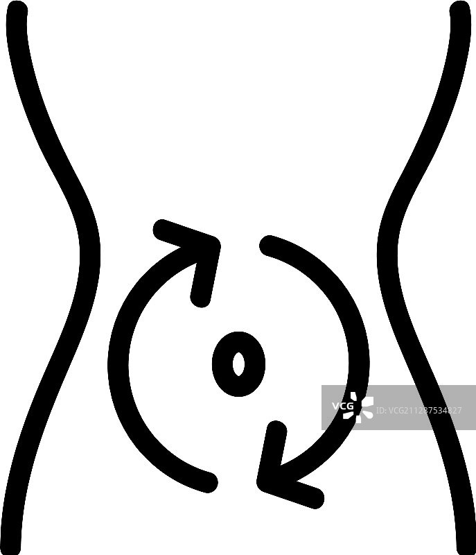 胃部轮廓图标图片素材