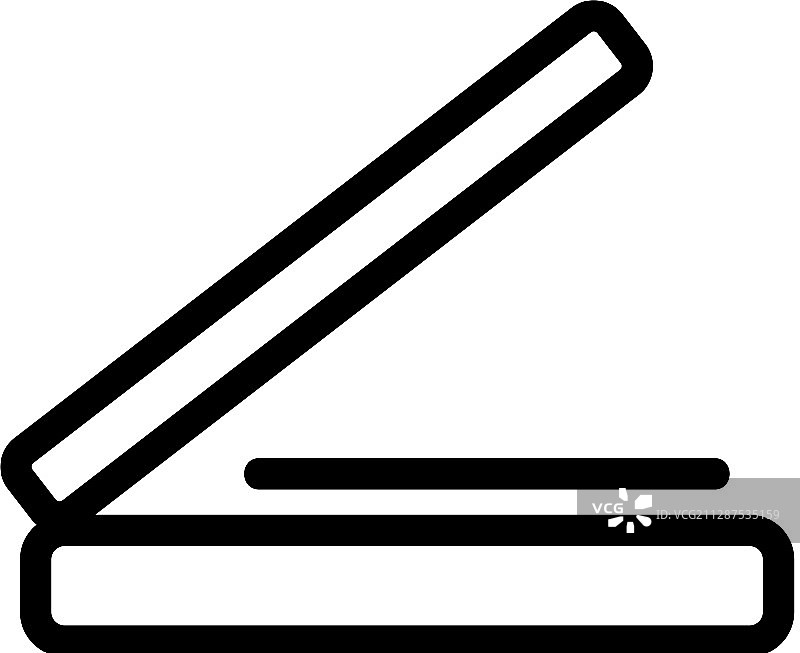 扫描仪图标隔离轮廓符号图片素材