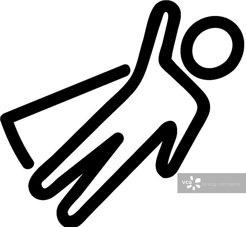 超级英雄图标轮廓符号图片素材