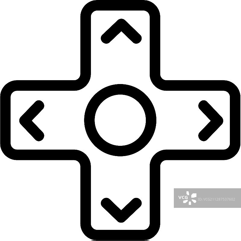 游戏控制图标独立轮廓符号图片素材