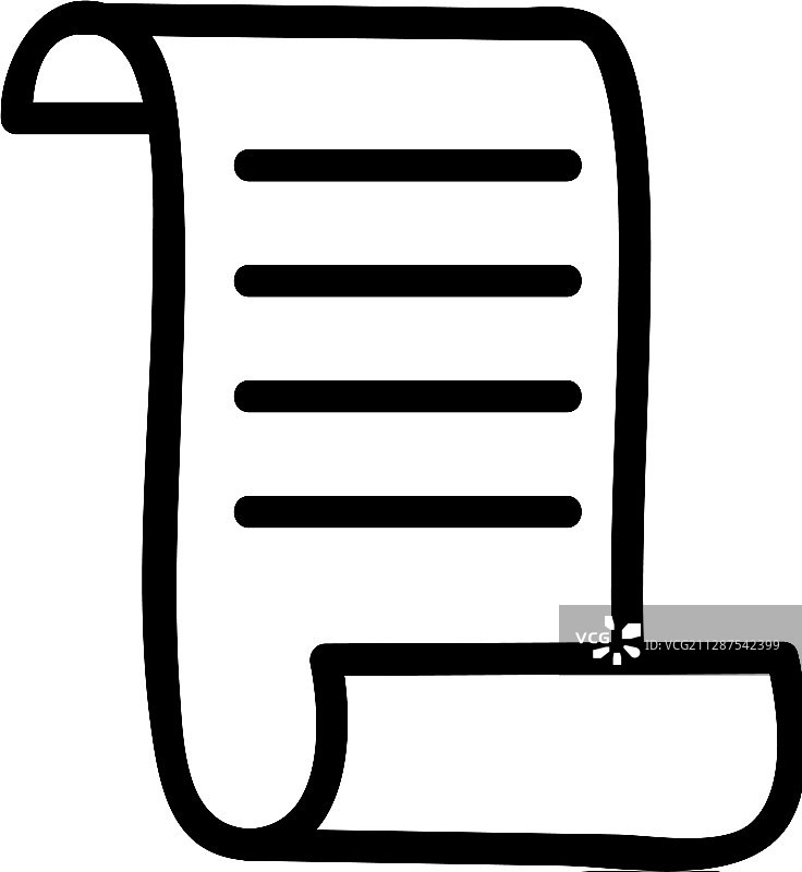 羊皮纸卷轴图标图片素材