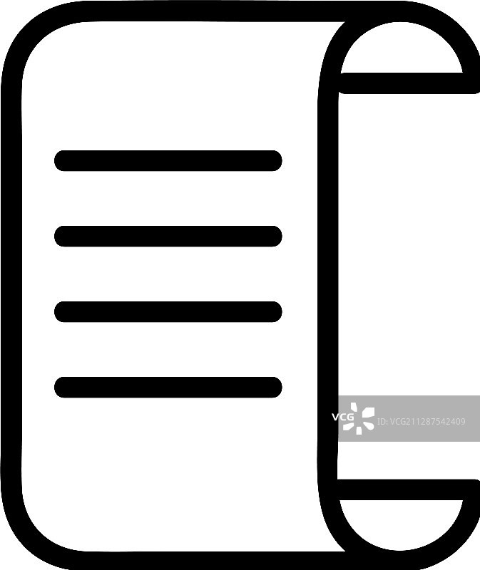 羊皮纸卷轴图标图片素材