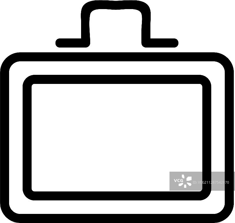 午餐盒轮廓图标图片素材