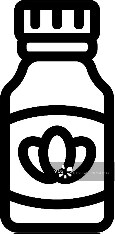 薰衣草霜轮廓图标图片素材