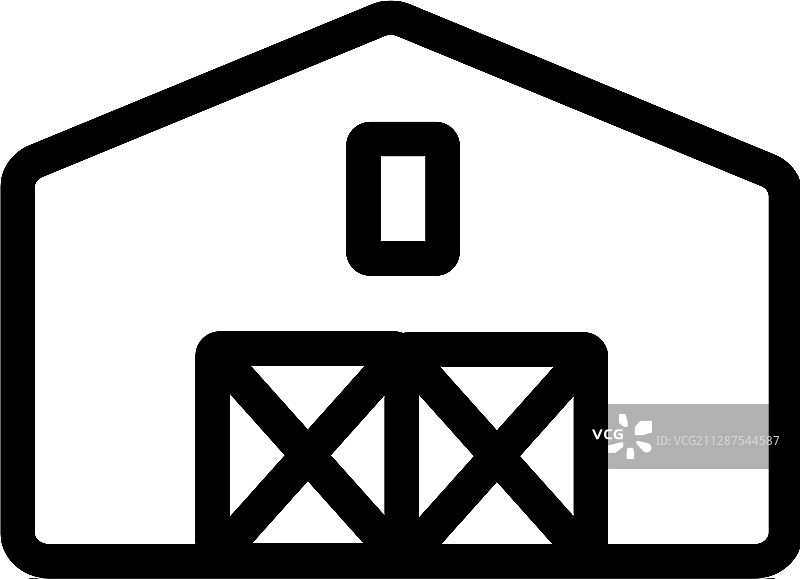 农场轮廓符号图标图片素材