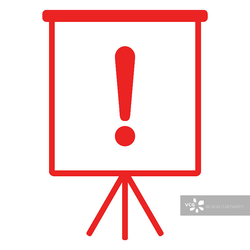 感叹号与活动挂图图片素材