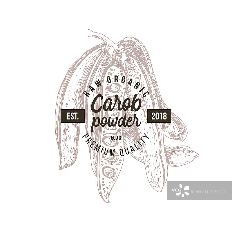 角豆粉标志图片素材