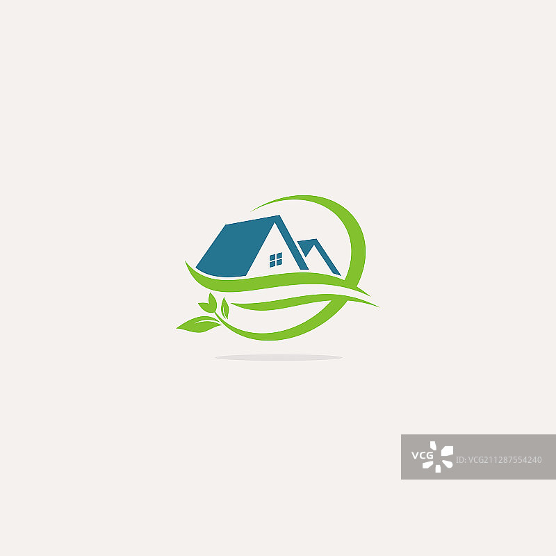 房地产环保绿叶环境标志图片素材