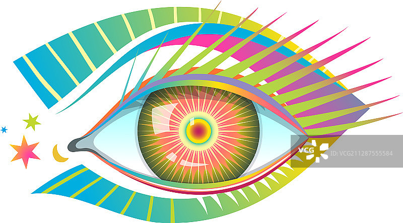 人眼图形设计现代潮流波普艺术图片素材