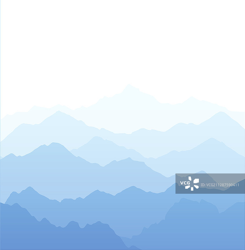 蓝色明亮山脉背景图片素材