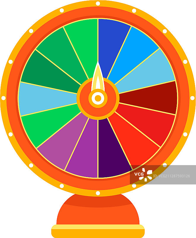 卡通幸运轮彩票设计元素图片素材