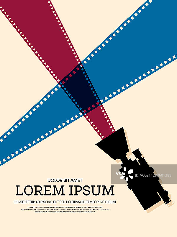 电影和电影现代复古海报图片素材