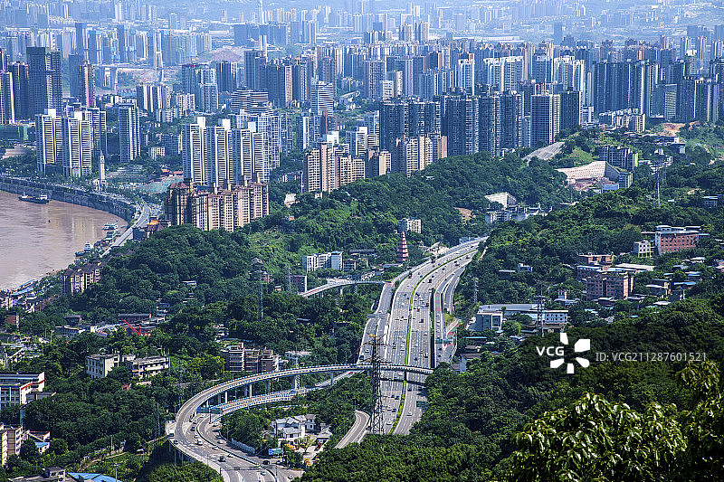 重庆渝中与南岸两区图片素材