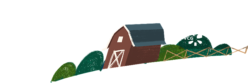 农场上的小屋图片素材