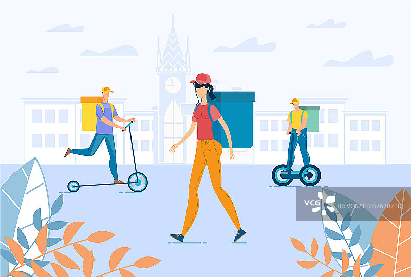 送餐到任何城市地点图片素材