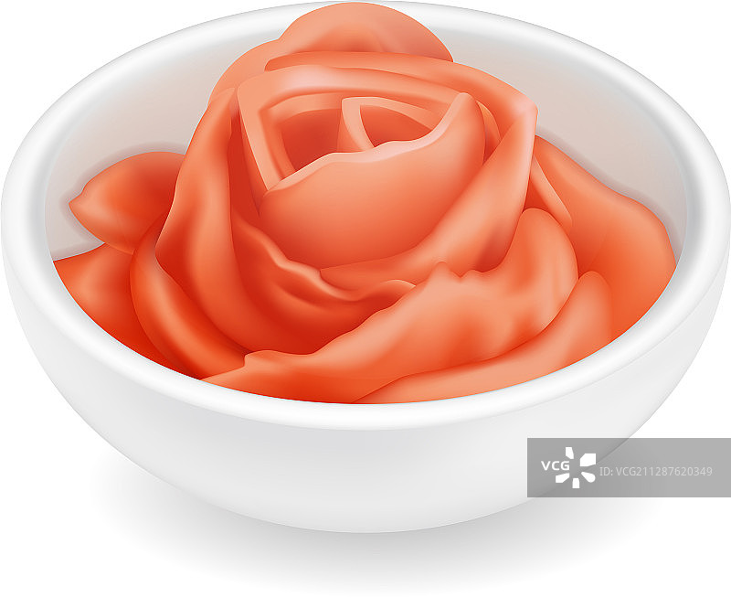 碗里的腌姜图片素材